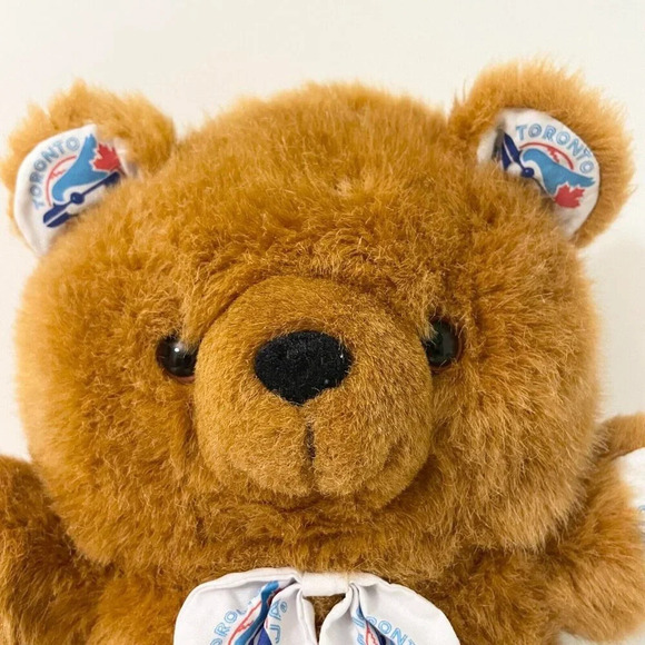 Vintage MLB Toronto Blue  Jays Pillow Pal Plush Bear Reversible Baseball - Picture 8 of 16